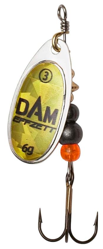 Dam blyskáč effzett fluo spinner gold prisma - veľkosť 4 10 g