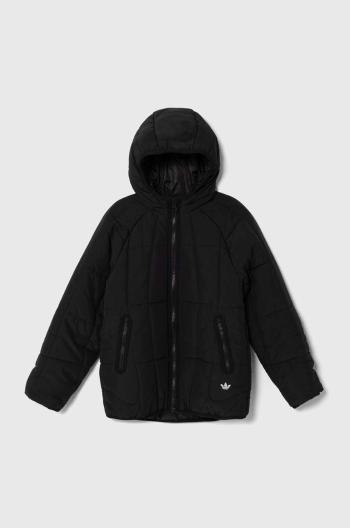 Detská bunda adidas Originals čierna farba
