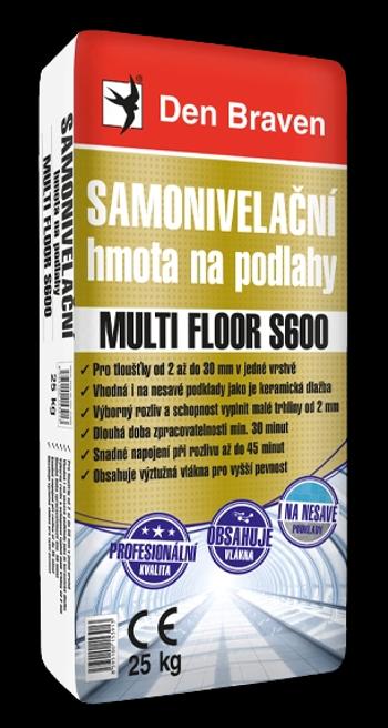 DEN BRAVEN - Samonivelačná hmota MULTI FLOOR S600 šedá 25 kg