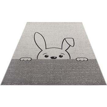 Detský kusový Flatweave Kids Rugs 104879 Cream / Black 80 × 150 cm (278589-106990)