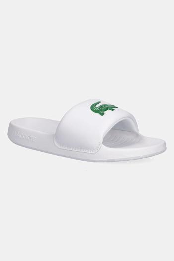 Šľapky Lacoste SERVE SLIDE 1.0 biela farba, na platforme, 49CFA0022