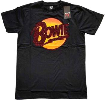 David Bowie Tričko Diamond Dogs Logo Unisex Black S