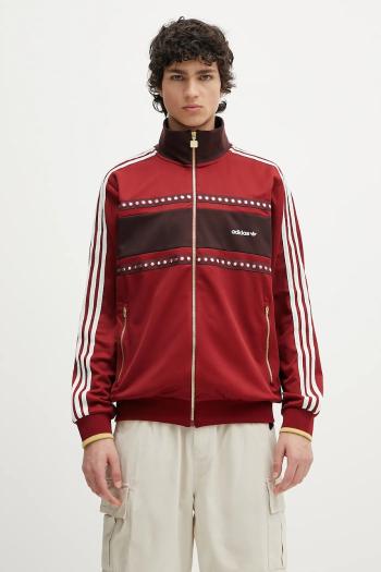 Mikina adidas Originals Track Top červená farba, s nášivkou, KA4388