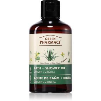 Green Pharmacy Vetiver & Vanilla osviežujúci sprchový olej s vanilkou 250 ml