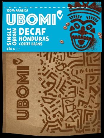 UBOMI Arabica Bezkofeínová zrnková káva CO2 250 g