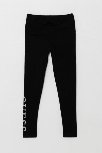 Detské legíny Guess čierna farba, s potlačou, K3YB01 J1314