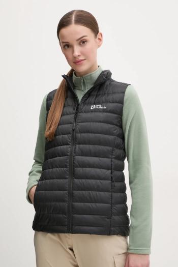 Športová páperová vesta Jack Wolfskin Pilvi Down čierna farba, prechodný, 1207771