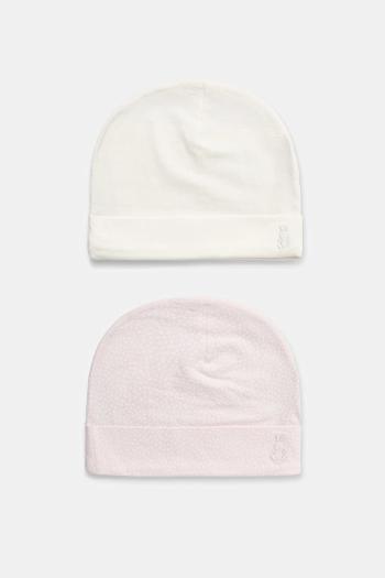 Detská čiapka United Colors of Benetton 2-pak ružová farba, 3DKAAA001