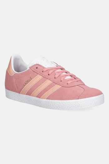 Detské semišové tenisky adidas Originals GAZELLE ružová farba, JP5541