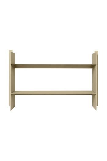 Polička ferm LIVING Low Rack béžová farba