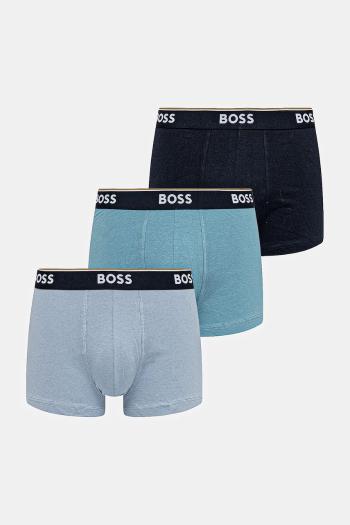Boxerky BOSS 3-pak tmavomodrá farba, 50531684