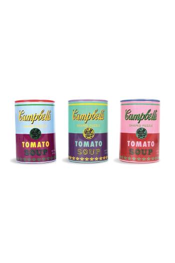 Puzzle v plechovke Galison Andy Warhol Soup Cans 3-pak viac farieb