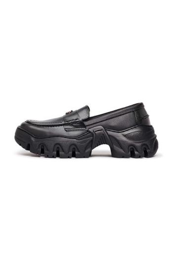 Mokasíny Rombaut BOCCACCIO II LOAFER dámske, čierna farba, na platforme, W23-B-024