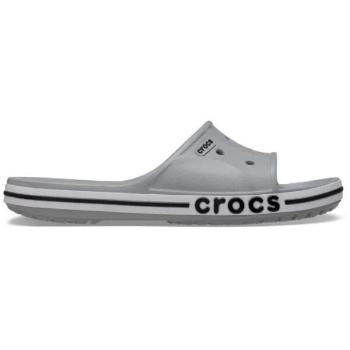 Crocs BAYABAND SLIDE Uniszex papucs, szürke, méret 46/47