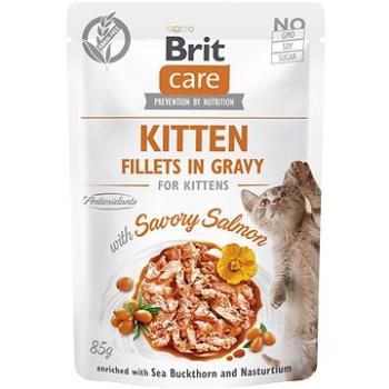 Brit Care Cat Kitten Fillets in Gravy with Savory Salmon 85 g (8595602565009)