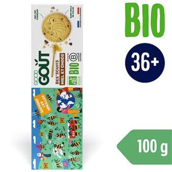 Good Gout BIO Bee´scuits, sušienky s medom a kúskami čokolády (100 g) (3760269312869)