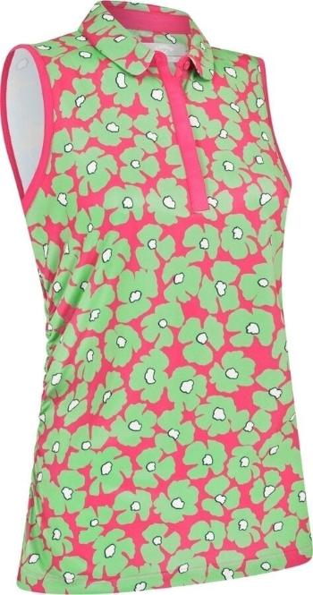 Callaway Floral Sleeveless Womens Cheeky Pink XS Polo košeľa