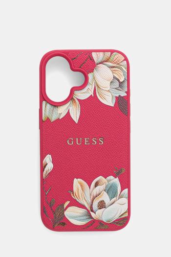 Puzdro na mobil Guess iPhone 16 ružová farba, GUHMP16SPGNMPLMF