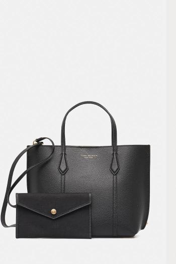 Kožená kabelka Tory Burch Perry čierna farba, 174234-001