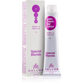 Kallos KJMN Professional Cream Hair Colour Keratin & Argan Oil farba na vlasy odtieň 12.0 Special Ultra Blond 100 ml