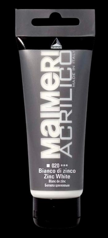 MAIMERI ACRILICO - Akrylové farby 020 - zinc white, 0,075 L