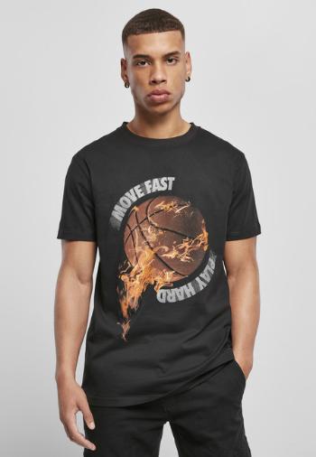 Mr. Tee Burning BBall Tee black - S