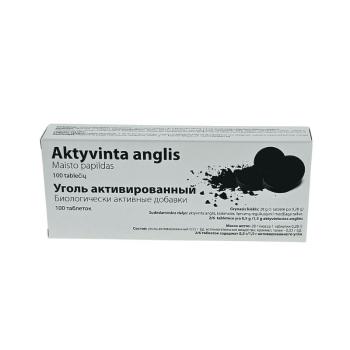 HealthNA Aktívne uhlie - doplnok stravy  - 100 tabliet x 0,28 g - OLYMP