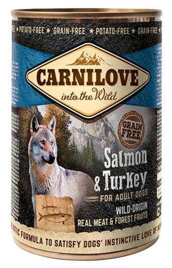 CARNILOVE Konzerva Wild Meat Salmon & Turkey 400 g