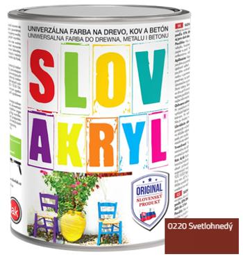 SLOVAKRYL - Univerzálna vodou riediteľná farba 5 kg 0220 - svetlohnedá