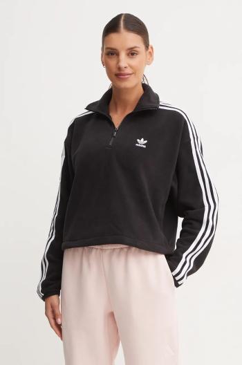 Fleecová mikina adidas Originals Adicolor čierna farba, jednofarebná, IY7266