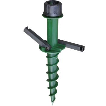 Držiak slnečníka do zeme zelená, 44 cm