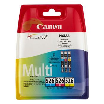 Canon originál ink CLI-526 CMY, 4541B019, CMY, blister s ochranou, 9ml, multi pack, farebná