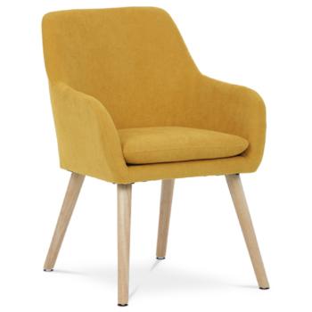 Jedálenská stolička Autronic 60x83 cm žltá látka AK-310 YEL2