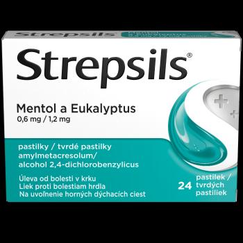 STREPSILS Mentol a Eukalyptus 24 pastiliek
