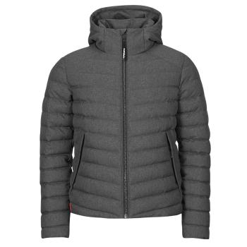 Superdry  HOODED TWEED FUJI PADDED  Bundy Šedá