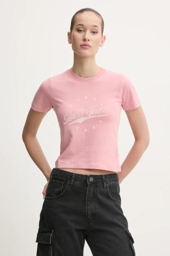 Tričko Guess Jeans dámske, ružová farba, W5RI59 J1314