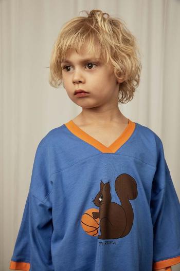 Detské bavlnené tričko Mini Rodini Squirrel s potlačou