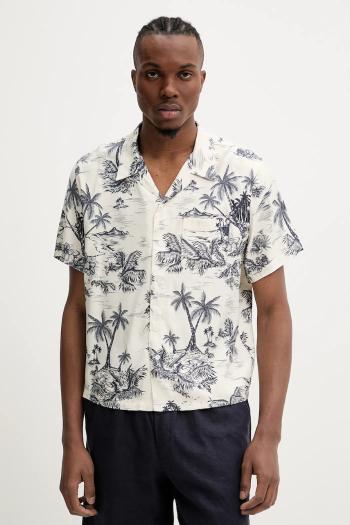 Košeľa ZADIG&VOLTAIRE béžová farba, voľný strih, WMSH01327
