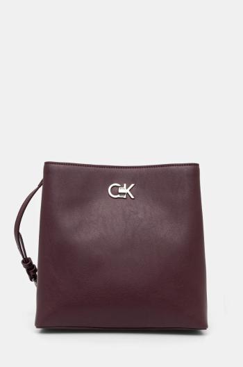 Kabelka Calvin Klein bordová farba, K60K612803