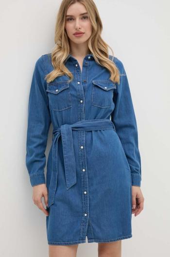 Šaty Pepe Jeans REGULAR DENIM DRESS mini, rovný strih, PL953581HT8