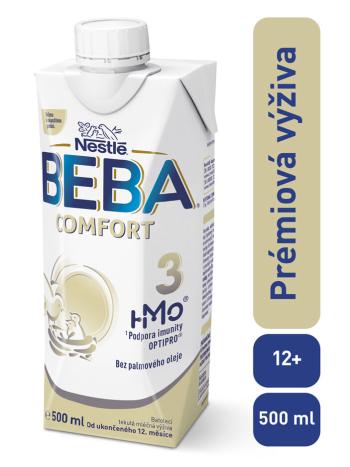 BEBA COMFORT 3 HM-O, Tekutá batoľacia mliečna výživa 12+, tetra pack, 500 ml