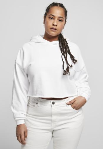 Urban Classics Ladies Oversized Cropped Hoody white - 5XL