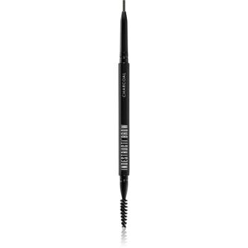 BPerfect IndestructiBrow Pencil dlouhotrvající tužka na obočí s kartáčkem odstín Charcoal 10 g