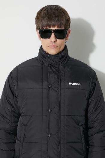 Bunda Butter Goods Grid Puffer Jacket pánska, čierna farba, zimná, BGQ423D22403