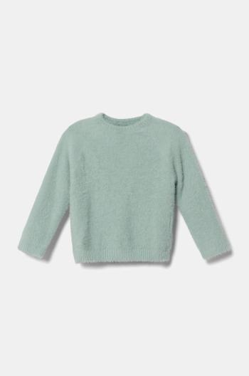 Detský sveter United Colors of Benetton tyrkysová farba, 19BAG100Q