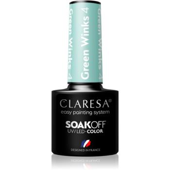 Claresa SoakOff UV/LED Color Green Winks gélový lak na nechty odtieň 4 5 g