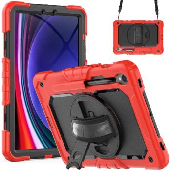 SOLID 360 Odolný obal pre Samsung Galaxy Tab S9 / Tab S9 FE / Tab S10 FE červený