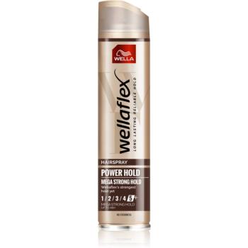 Wella Wellaflex Power Hold Form & Finish lak na vlasy s extra silnou fixáciou pre prirodzenú fixáciu 250 ml