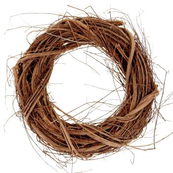 Veniec z prútia, farba hnedá, pr. 24 cm
