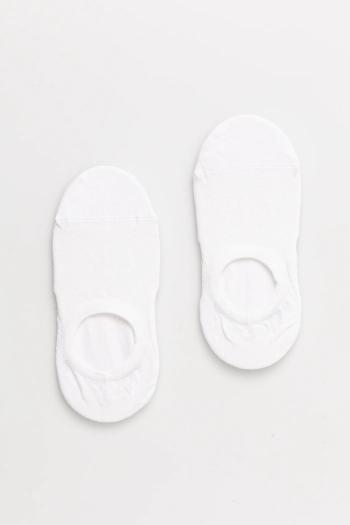 Ponožky Calvin Klein Jeans 2-pak dámske, biela farba, 701231401